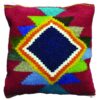 Persian Kilim Cushion Cover - Handwoven Navy Blue