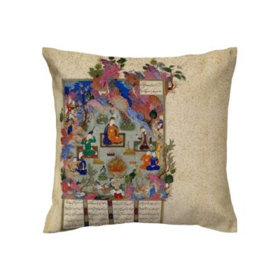 Persian Velvet Cushion Cover - Barge Shahnameh Design (Set of 2)