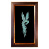 Framed Turquoise Stones Inlay Art Simurgh
