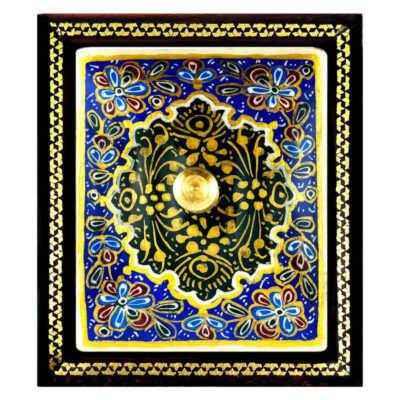 Handcrafted Wooden Jewelry Box with Persian Khatam Design - Sky