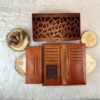 Persian Leather Long Wallet with Faraz Design