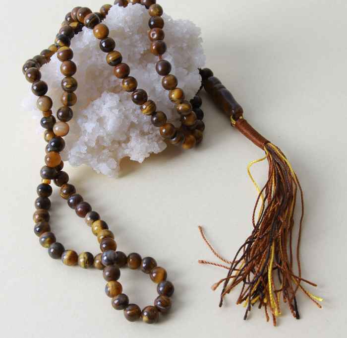 Islamic Tiger Eye Rosary Crafted with 101 Prayer Beads Tasbih I