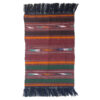 Authentic Persian Jajim Rug - Vira Striped Wool Flat-Woven