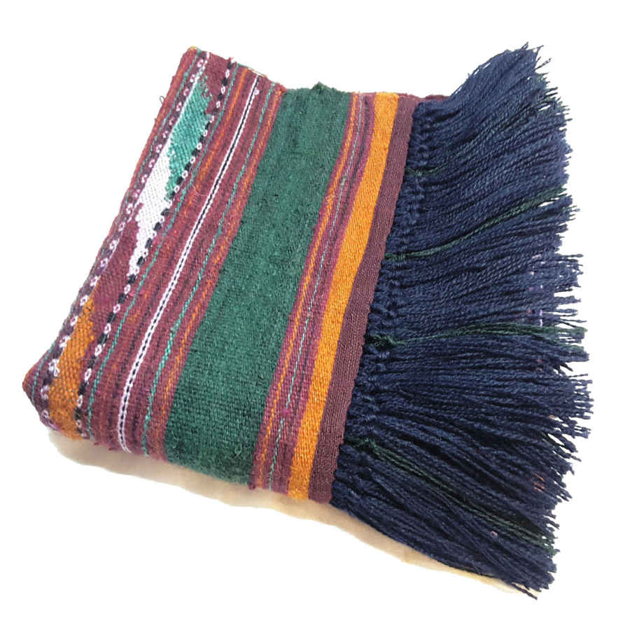 Authentic Persian Jajim Rug – Vira Striped Wool Flat-Woven