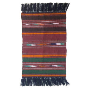 Authentic Persian Jajim Rug – Vira Striped Wool Flat-Woven