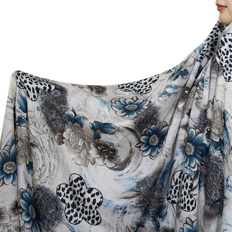 Elegant Sea Motif Namaz Dress – Patterned Persian Chador (Sahel)