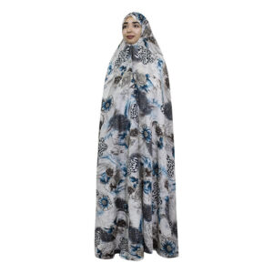 Elegant Sea Motif Namaz Dress – Patterned Persian Chador (Sahel)