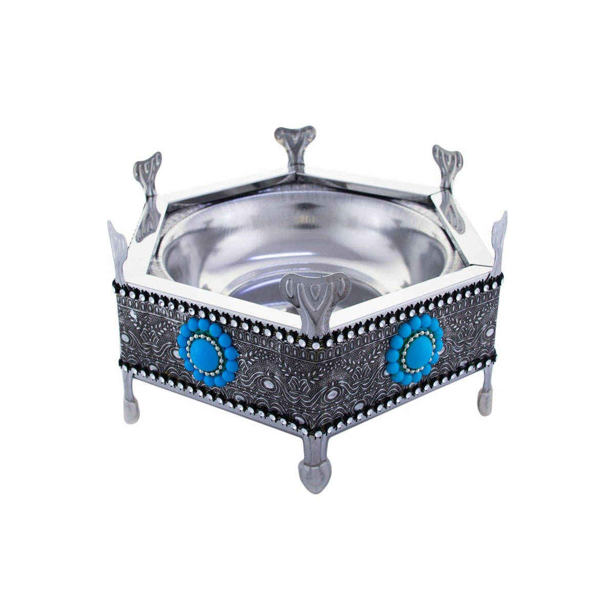 Persian Manghal Esfand and Bakhoor Burner – Classic Steel