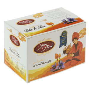 Saharkhiz Saffron Flavored Black Tea Bags (7 Packs)