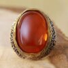 Persian Agate Silver Ring for Men Elegance Super King