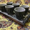Handcrafted Persian Stone Tea & Coffee Set - Engraved Tooran