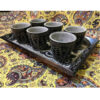 Handcrafted Persian Stone Tea & Coffee Set - Engraved Tooran