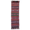 Authentic Persian Jajim Flat-Woven Striped Rug Vira