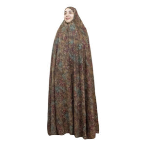 Floral Print Full Length Islamic Hijab – Daily Prayer Chador