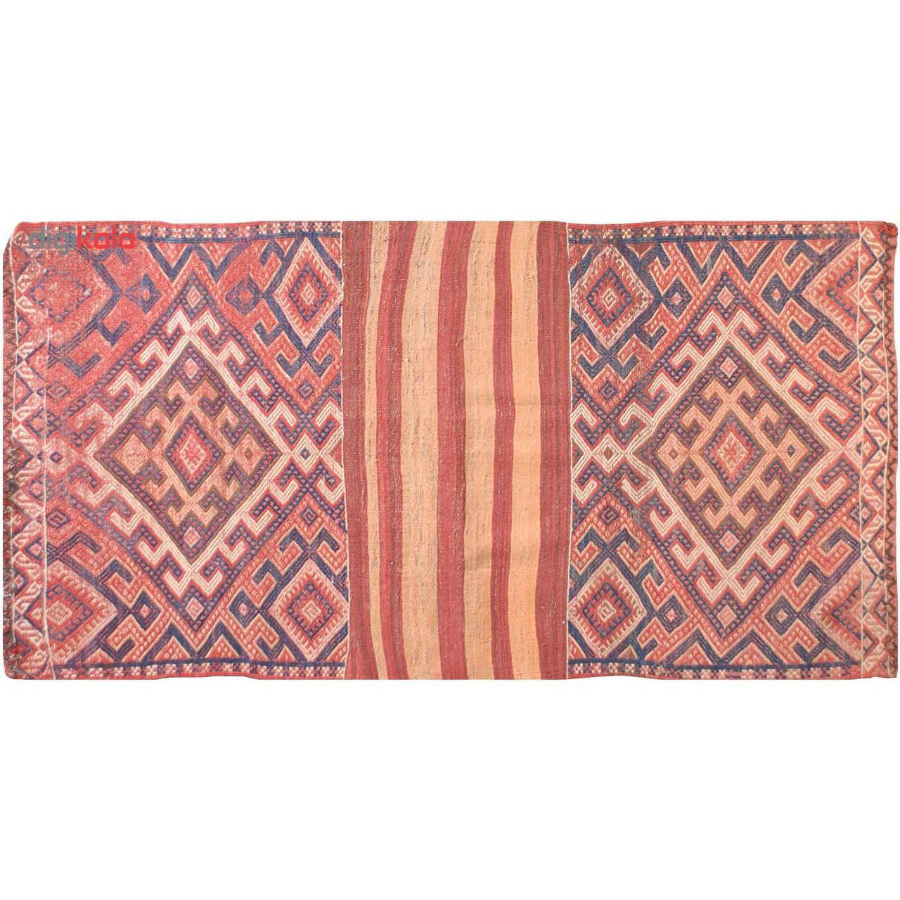 Second Hand Heris Geometric Kilim Rug – Azerbaijan Handwoven Wool