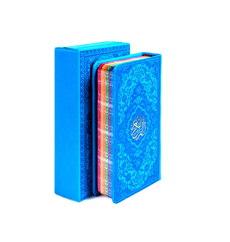 Blue Arabic Quran Book with Frame