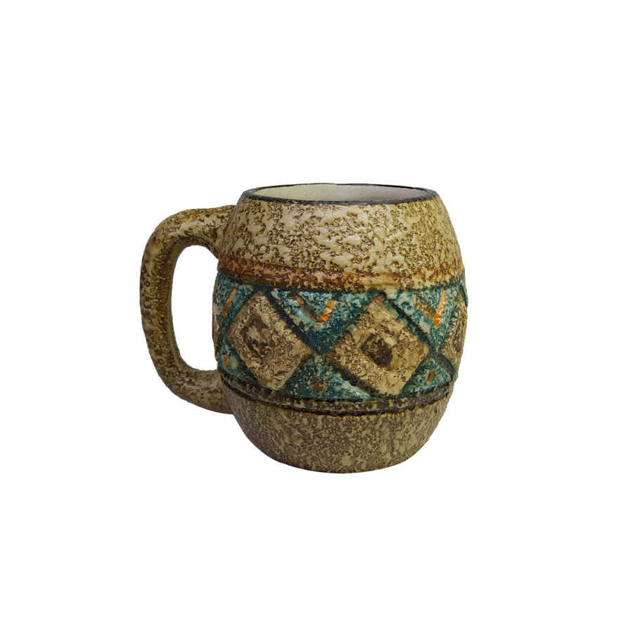 Persian Iznik Pottery Mug – Handcrafted Model Lara