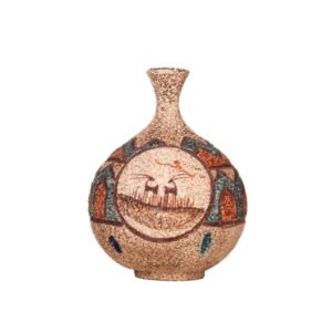 Pottery Single Bud Vase, Serving as a Decorative Accent Perfect for the Living Room or Bedroom