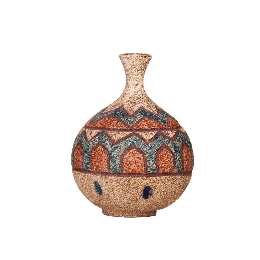 Pottery Single Bud Vase, Serving as a Decorative Accent Perfect for the Living Room or Bedroom
