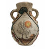 Handcrafted Decorative Persian Pottery Vase with a Flared Silhouette, Featuring the Golha Art Motif for a Classic Look