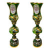 Traditional Islamic Pattern Laleh Abbasi Crystal Lamp with Hanging Drops