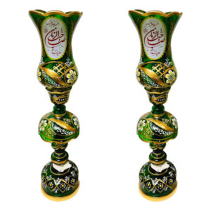 Traditional Islamic Pattern Laleh Abbasi Crystal Lamp with Hanging Drops