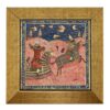 Decorative Persian Framed Tile - Shahnameh Inspired: Horses