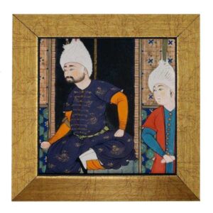 Decorative Persian Framed Tile – Shahnameh Inspired: Karen