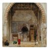 Decorative Persian Ceramic Tile - Shahnameh Inspired: Barad