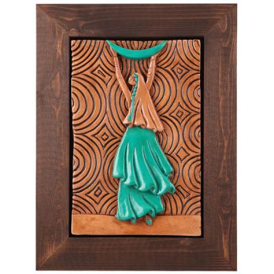 Persian Mahtab Pottery Wall Art – Traditional Iranian Decorative Artwork
