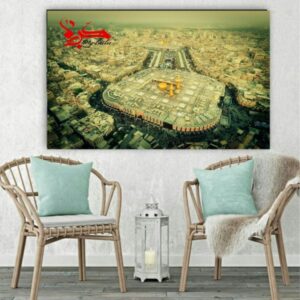 Islamic Wood Print Art – Karbala Imam Hussein Wall Art
