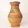 Hand-Thrown Persian Pottery Vase with a Flared Silhouette, Featuring the Traditional Kalporagan Motif for Artistic Decor