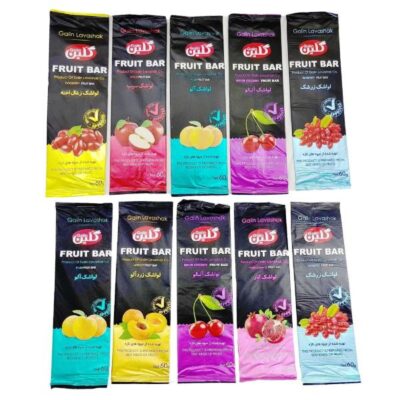 Galin Mixed-Fruit Lavashak Bars – Traditional Persian Sour Fruit Leather, 60g (10 Pieces)