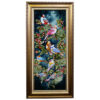 Hand-Knotted Persian Pictorial Rug from Tabriz Depicting Nightingale