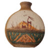 Mini Flower Pottery Vase with an Art Motif, Perfectly Suited for Decor and as a Thoughtful Gift