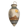 Handcrafted Decorative Persian Pottery Vase, Featuring the Sunrise Art Motif for a Warm Farmhouse Aesthetic