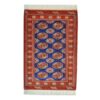 Hand-Knotted Persian Khorasan Lozenge Rug (Tribal Bukhara Design Pattern) - Purple Wool