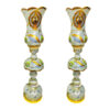Artistic Shah Abbasi Crystal Table Lamp with Hanging Glass Pendants