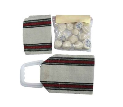 Sefidab - Set of Natural Iranian Roshor Face & Body Mask with Bath Mitt