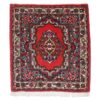 Hand-Knotted Persian Sarouk Rug (Classical Intricate Medallion Red Design) - Red Wool