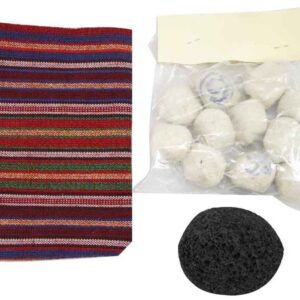 Sefidab – Set of Natural Iranian Roshor Face & Body Mask with Shower Mitt & Pumice