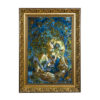 Hand-Knotted Persian Wall Hanging Rug from Tabriz Depicting Tamanaye Navazesh