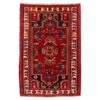 Authentic Persian Prayer Rug Hand-Knotted & Luxurious Sajada Geometric
