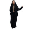 Full Length Black Iranian Chador with Sleeves – Modest Muslim Robe