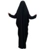 Full Length Black Iranian Chador with Sleeves – Modest Muslim Robe
