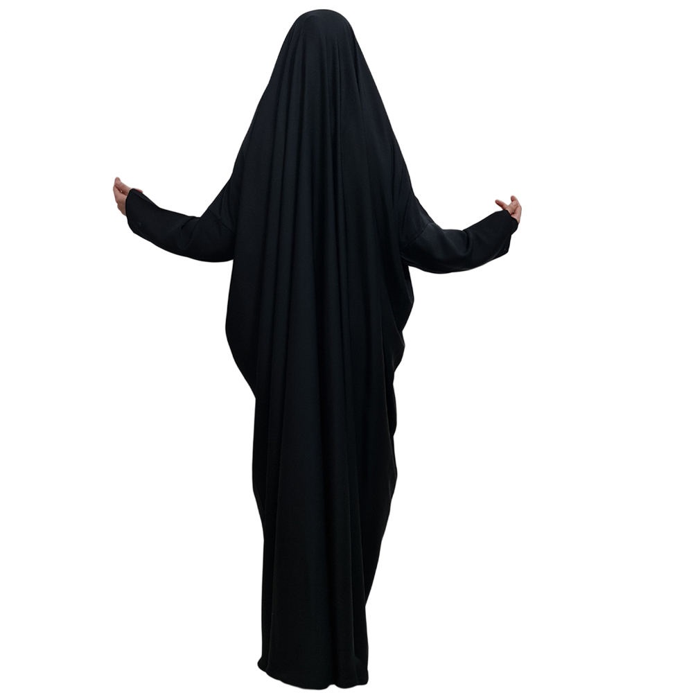 Full Length Black Iranian Chador with Sleeves – Modest Muslim Robe