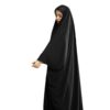 Classic Black Overhead Hijab – Traditional Persian Chador Cloak