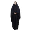 Premium Crepe Black Chador – Full Coverage Islamic Overhead Abaya