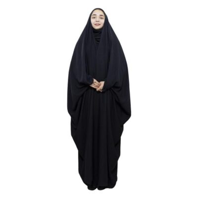 Premium Crepe Arabic Black Chador for Women for Outdoor Wear