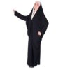 Emirati Style Black Chador with Sleeves – Full Coverage Abaya Gown